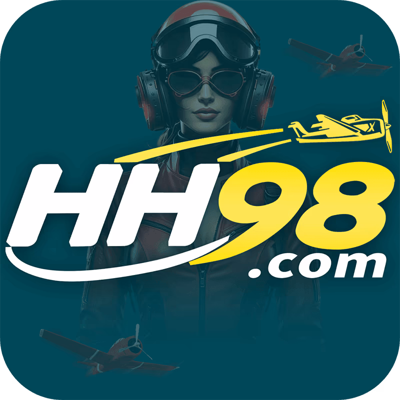 HH98 Game official app icon logo with pilot character and aviator planes